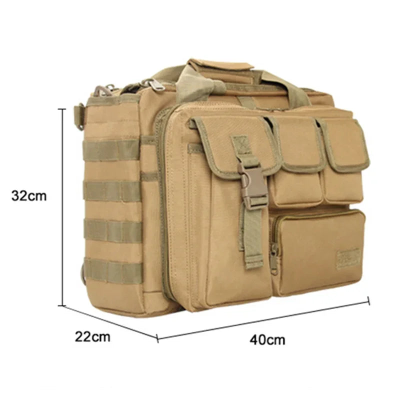 Military Backpack Tactical Molle Nylon Messenger Shoulder Bag Laptop Handbags Briefcase Outdoor Multifunction Climbing Bag