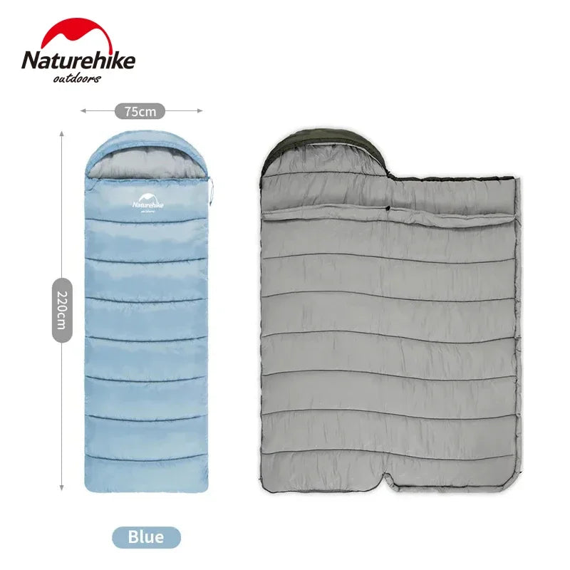 Naturehike Sleeping Bag Hollow Cotton Quilt Ultralight Winter Envelope Sleeping Bag for Adult Outdoor Camping Travel Lightweight