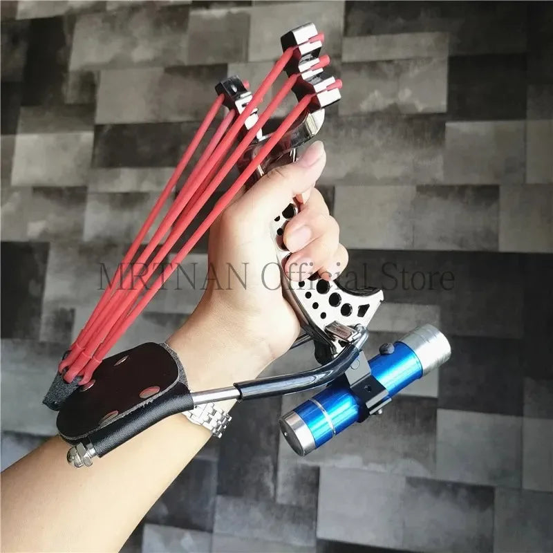 Fishing Wrist Support Slingshot Fish Dart Shooting Slingshot Outdoor Hunting and Fishing Accessories Package Catapult