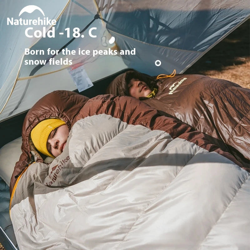 Naturehike Snowbird Mummy Sleeping Bag 650FP Duck Down -20°C Winter Outdoor Camping Warm Ultralight Thickened Adult Sleeping Bag