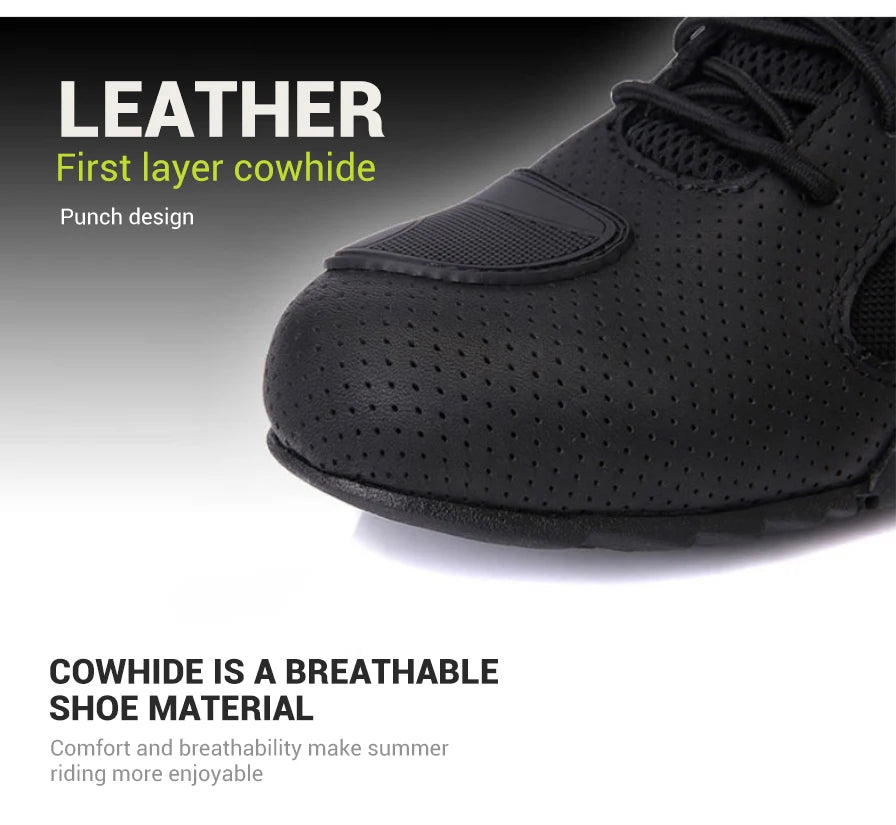 ARCX Motorcycle Boots Street Riding Shoes Anti-Slip Outdoor Trekking Hike Work Shoes for Men Breathable Non-slip Anti-fall