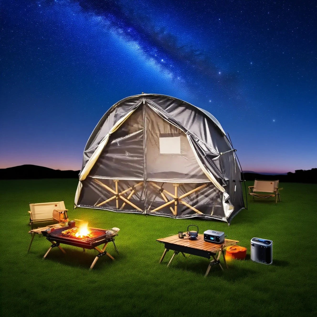 Breathable Mesh Tent for Backpacking - 1 Person All-Mesh Insect-Proof Camping Tent with Enhanced Airflow, Portable Sleep Shelter