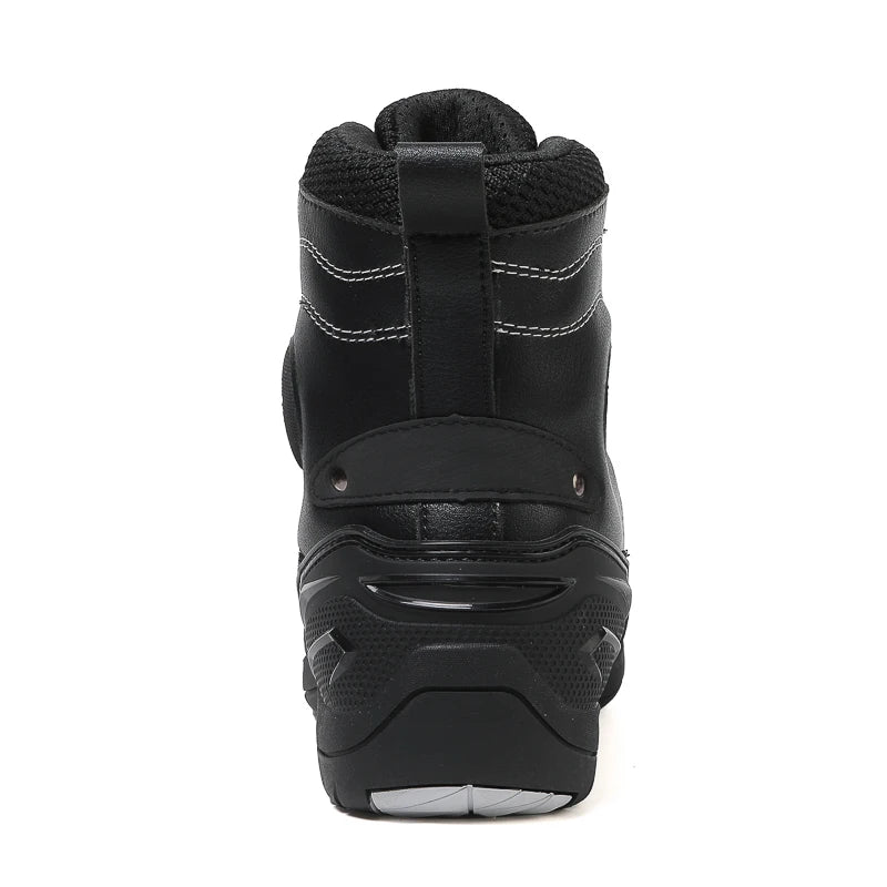 Motorcycle Shoes Riding Men Boots Motorcycle Casual Shoes Microfiber Waterproof Anti-slip Outdoors Travel Equipment Sneakers