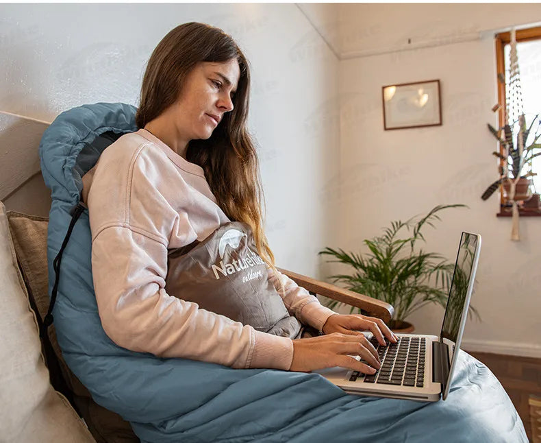 Naturehike Sleeping Bag Hollow Cotton Quilt Ultralight Winter Envelope Sleeping Bag for Adult Outdoor Camping Travel Lightweight