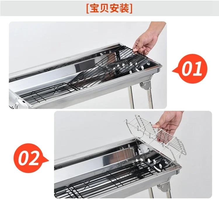 Barbecue Grill Barbecue  Household Charcoal Outdoor Carbon  Tools  Supplies