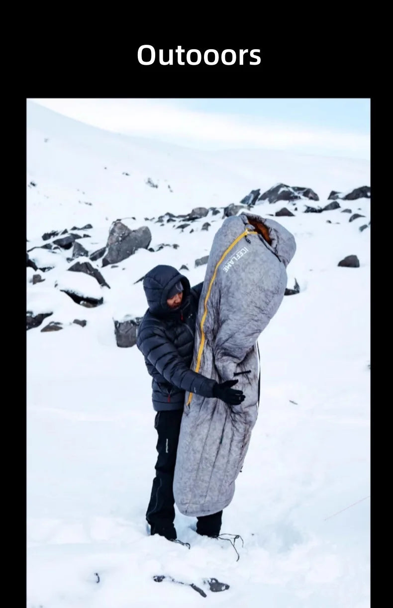Ice Flame NXT 800FP Sleeping Bag Outdoor Camping Mummy Down Sleeping Bag Ultralight Trekking Mountaineering 10D Sleeping Bag
