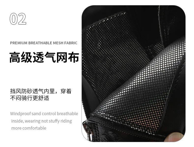 Motorcycle Wear-resistant Drop-proof Boots Women Motorbike Riding Shoes Breathable Biker Boots Motorboats Motorcycle Shoes Bota