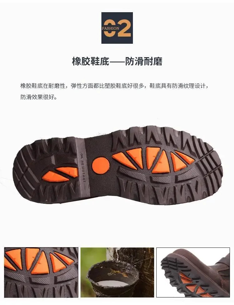 Retro leather boots for motorcycles durable men boots couple's short shoes motorcycle safety equipment motorcycle shoes