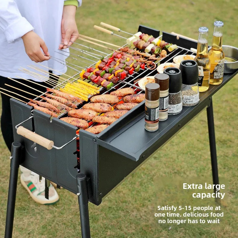 Barbecue home outdoor camping barbecue portable picnic tools courtyard