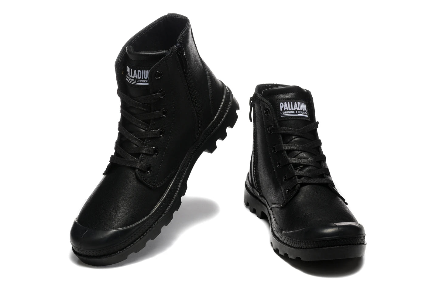 2025 New PALLADIUM Pampa Men Women Soldiers Boots Leather Zipper Ankle Boots Outdoor Dual Purpose Walking Shoes Casual Shoes