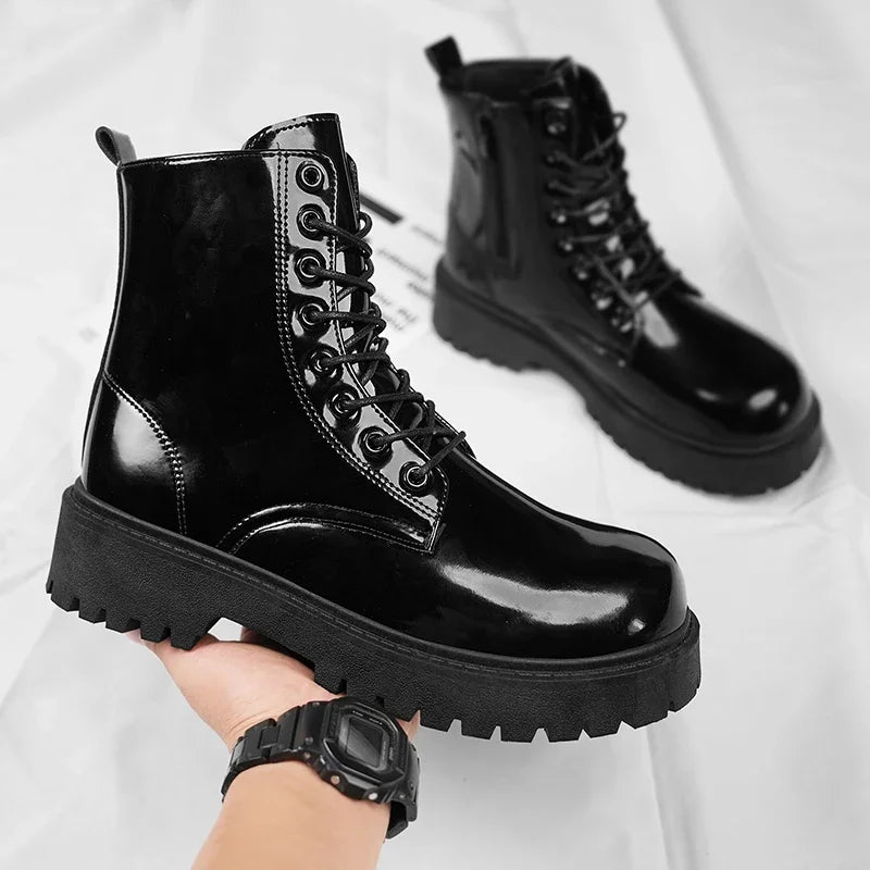 Boots Mens Shoes Casual Outdoor Platform Leather Walking Sports Fashion Luxury Designer Couple Unisex Women Ankle