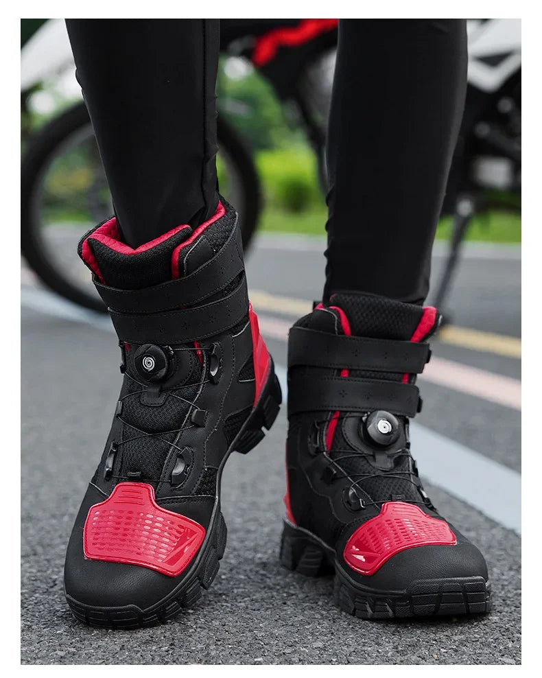 Summer Breathable Anti-fall Durable Off-road Motorcycle Riding Boots Knight Shoes Dirtbiker Cycling Anti-fall Botas