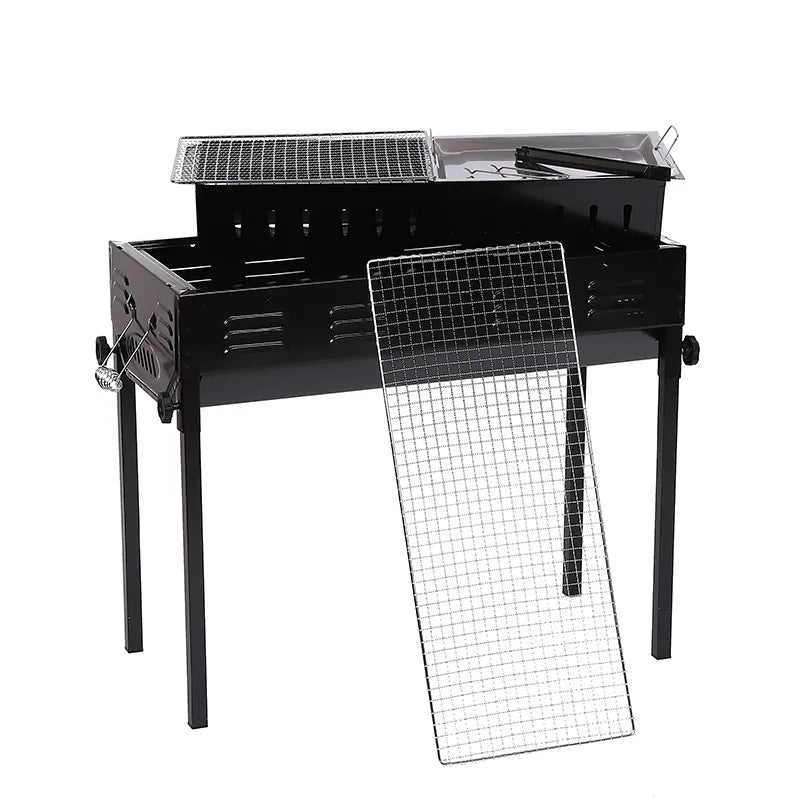 Large Japanese BBQ Grill Thickened Folding Outdoor BBQ Grill Portable BBQ Grill Removable Lifting