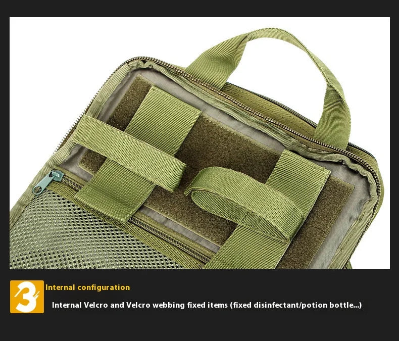 Tactical Medical Backpack MOLLE Detachable Med Kit - Quick-Access Military Survival Emergency Pack for Camping First Aid