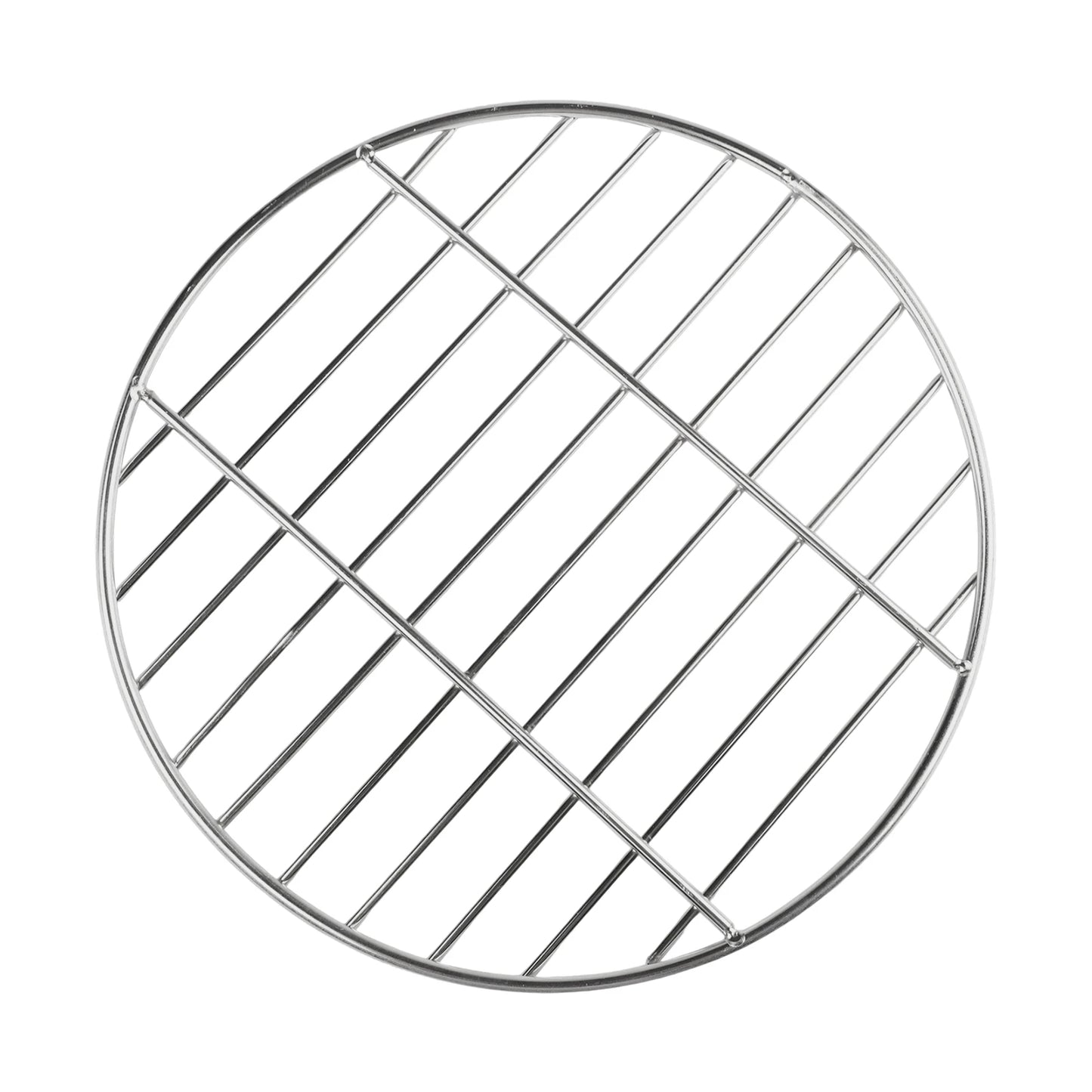 Stainless Steel Round Grid Net 30cm/35cm/40cm Barbecue Net Picnic Baking Tray BBQ Grid Grill For Outdoor Camping Supplies