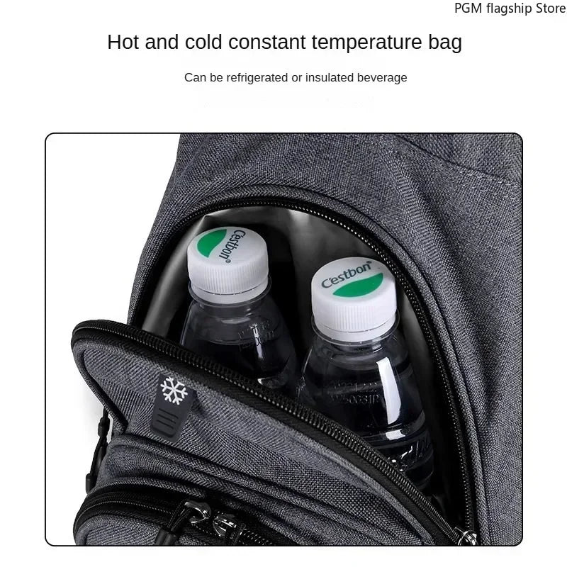 PGM Men's Golf Stand Bag, Stable Waterproof Stand Bag, Ultra-light Portable Golf Bag QB092