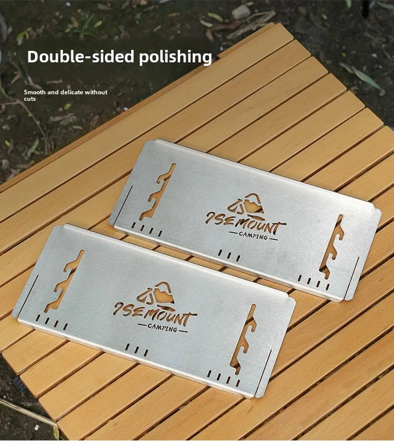 Camping Windproof Firewood Stove Stainless Steel Barbecue Grill Wood Burner Protable Outdoor Picnic Oden Cooking Furnace