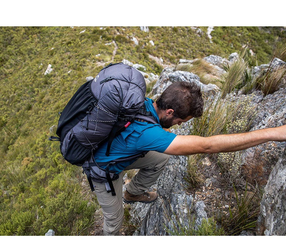 Naturehike Climbing Backpack 60+5L Camping Backpack Travel Bag Large Capacity Military Mountaineering Backpack With Rain Cover