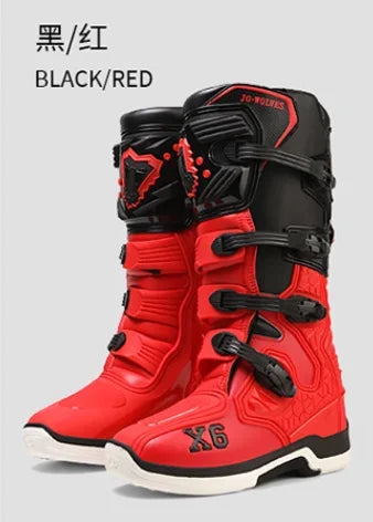 Motorcycle Boot Men Women Riding Mid-Calf Ankle Protective Shoes Moto Motorbike Equipment Racing Long Motorcycle Boots Men