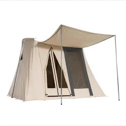 Cotton Picnic Tent for 4 Person, Outdoor Camping, TC, One Bedroom, Luxury, Foldable, Custom Tent, Oxford, Spring