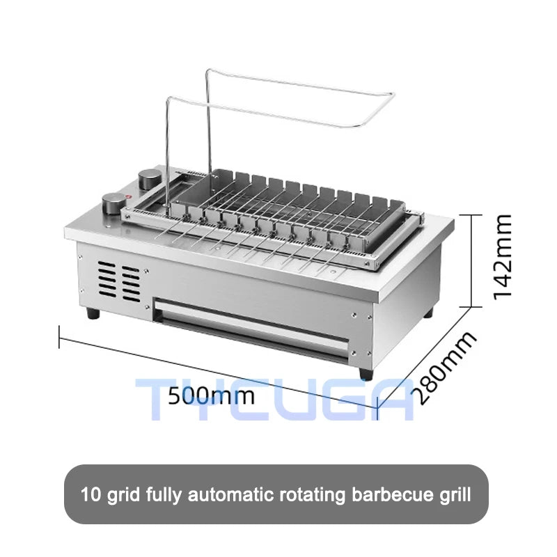 10/16 Grid Automatic Electric Grill Smokeless Barbecue Grill Table Top Portable Grill Indoor Carbon Free BBQ Hotplate Griddle