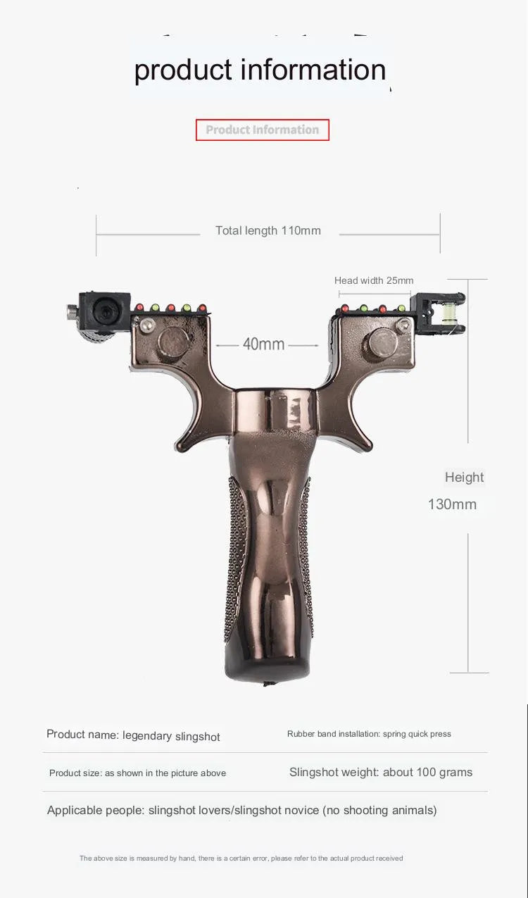 Laser Aiming Resin Slingshot with Flat Rubber Band Set Catapult Outdoor Professional Hunting Shooting Sling Fishing Accessories