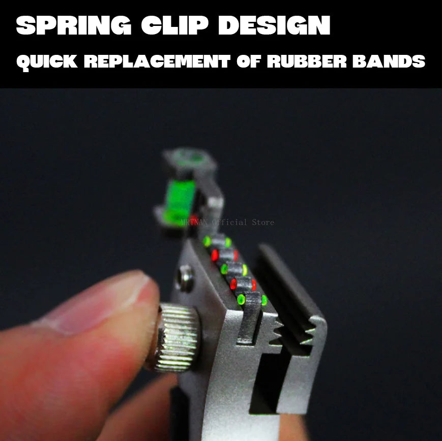 Laser Shooting Metal Slingshot High Precision Sling Outdoor Hunting Slingshot for Hunting High Precision Catapult