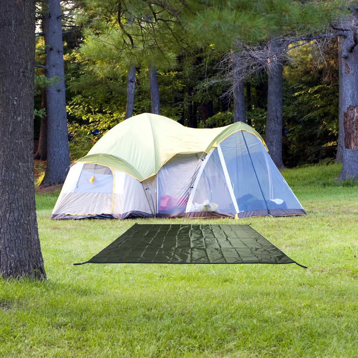 Waterproof Picnic Ground Mat Wear-Resist Tent Tarp Durable Folding Portable Outdoor Camping Ground Cloth Wear-Resist Tent Tarp