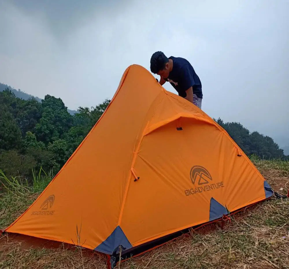 Nemo Hornet Self-standing Ultralight 2 Man Tent 20D Nylon Silicon Coated Backpacking Tent with 2 Door,20D Silicon Tent