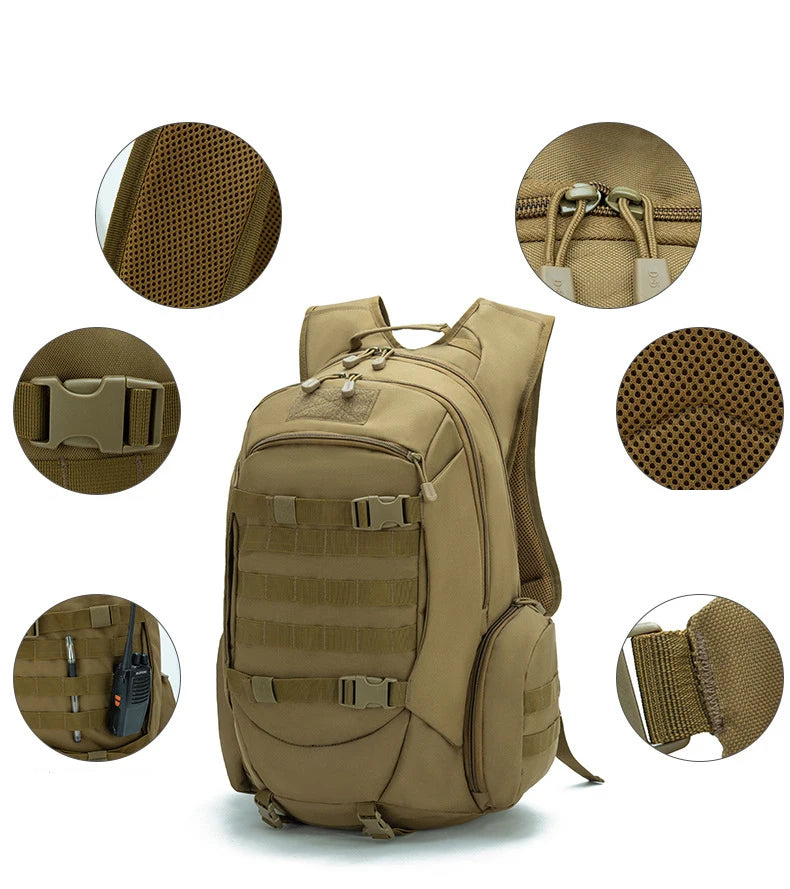 55L Tactics Backpack High Capacity Camping Backpacks Outdoor Army Camouflage Shoulder Bag Multifunction Fashion