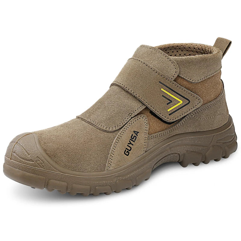 Anti Scald Welding Work Shoes Anti-smash Anti-puncture Safety Shoes Men Protective Boots Wear Resistant Male Industrial Shoes