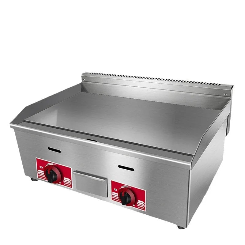 Fast Food Restaurant Kitchen Stainless Steel Counter Top Griddle Grill Commercial Gas BBQ Grill Griddle lpg Gas Griddle