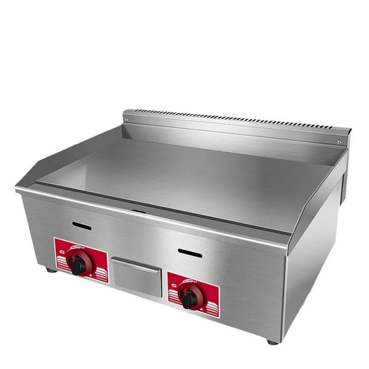 Fast Food Restaurant Kitchen Stainless Steel Counter Top Griddle Grill Commercial Gas BBQ Grill Griddle lpg Gas Griddle