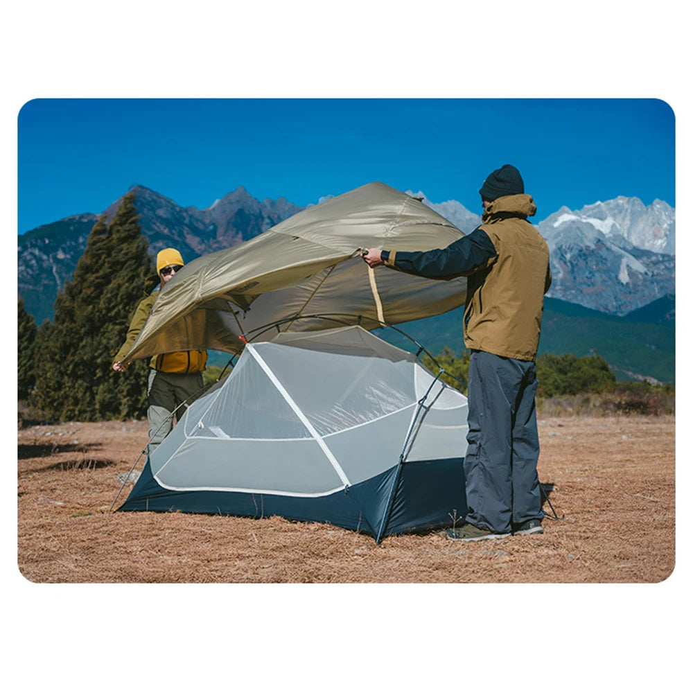 Naturehike Mongar UL 2 Person Backpacking Tent 15D Ultralight Travel Tent Waterproof Hiking Survival Outdoor Camping Tent