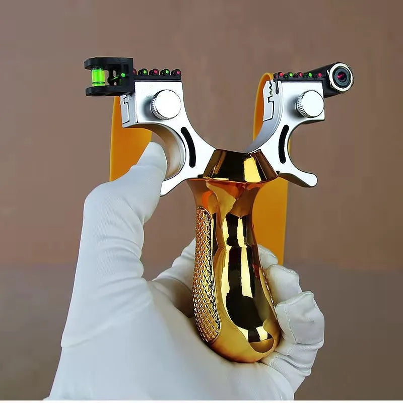 Powerful Slingshot with Laser Spirit Level Fast Press Bow Catapult Precision Infrared Outdoor Sports Hunting Shooting Sling Shot