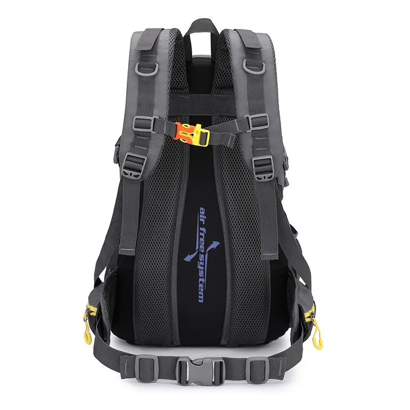 Men Women Outdoor Camping Travel Backpack 40L Water Repellent Climbing Hiking Laptop Daypack Trekking Reflective Strip Back Bags