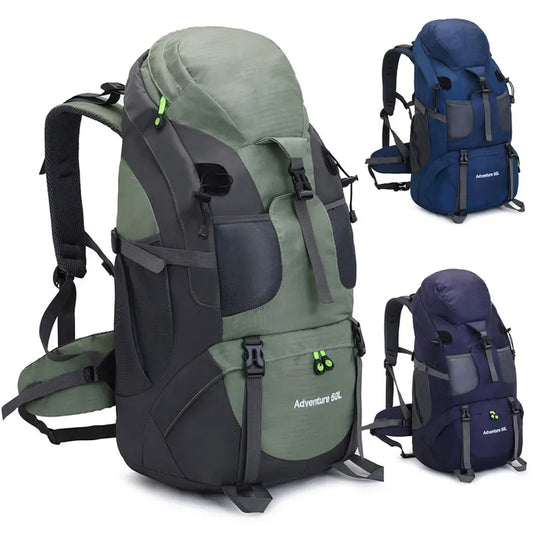 50L Outdoor Mountain Backpack Professional Waterproof Large  Capacity Light Hiking Travel Backpack Adult Bag AVA134