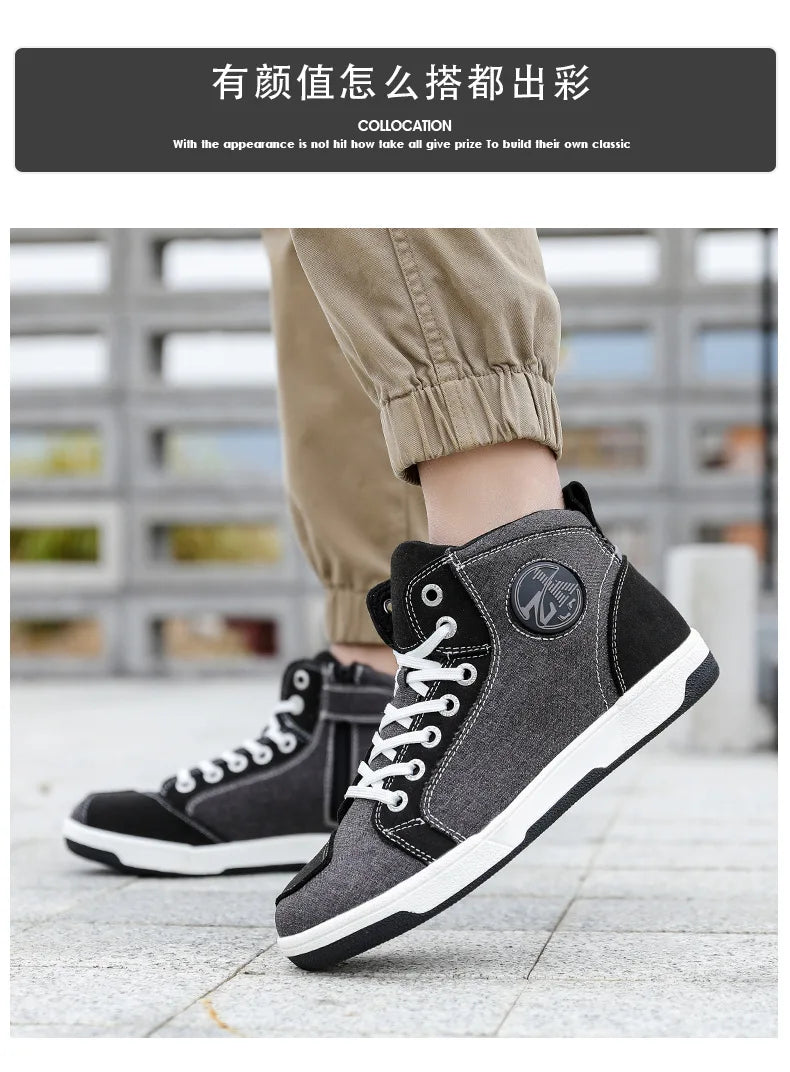 Motorcycle Riding Shoes Motorcycle Boots All Season Breathable and Anti Fall Riding Equipment Road Racing Shoes forRiders오토바이 부츠