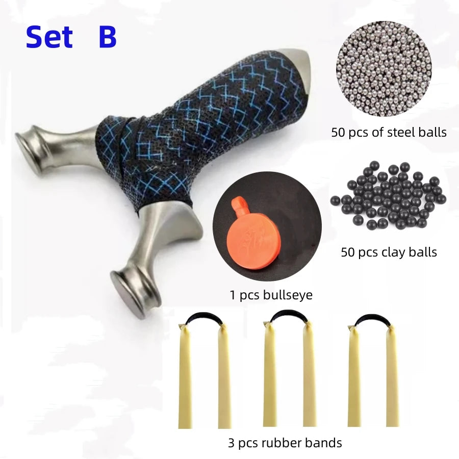 Hunting Slingshot Bow Professional 304 Stainless Steel for Adult Competition Aiming Target Outdoor Slingshot Shooting Game