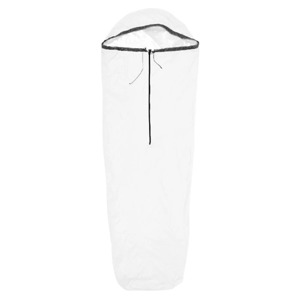 Hiking And Camping 208*81cm Bivvy Bag Essential Camping Gear Aluminized PE Material Heat Retention Multi-purpose Tool