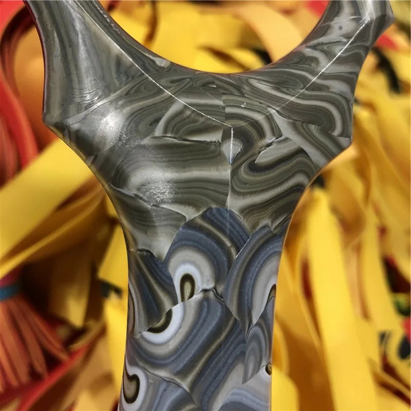 High Quality Resin Slingshot Outdoor Hunting Catapult with Rubber Band Professional Shooting Fishing Accessories Compound Bow