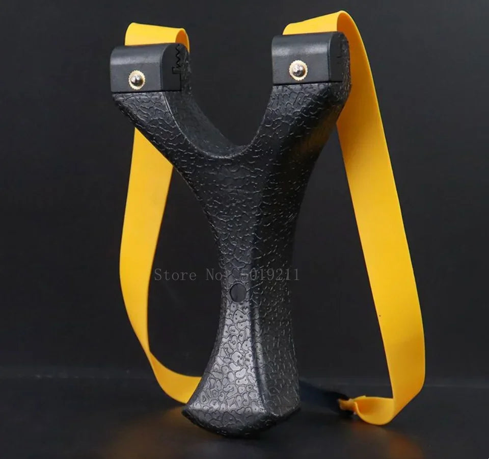 Outdoor Hunting Shooting Catapult Entertainment Accessories Toys Hunting Resin Slingshot Catapult with Flat Rubber Band for Hunt
