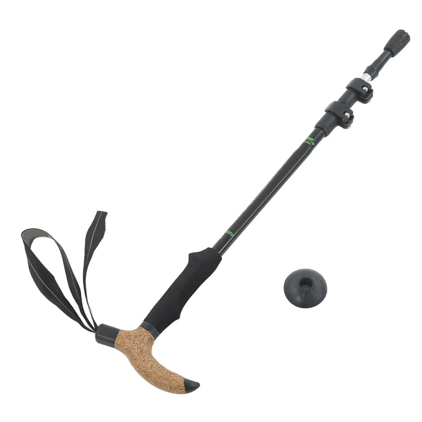 Retractable 3 Section Mountaineering Hiking Stick Lightweight Durable for outdoor Trekking Pole