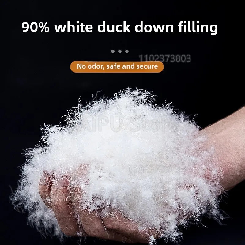 White duck down mummy down sleeping bag adult outdoor camping winter thickened cold minus 30 degrees Sleeping Bags