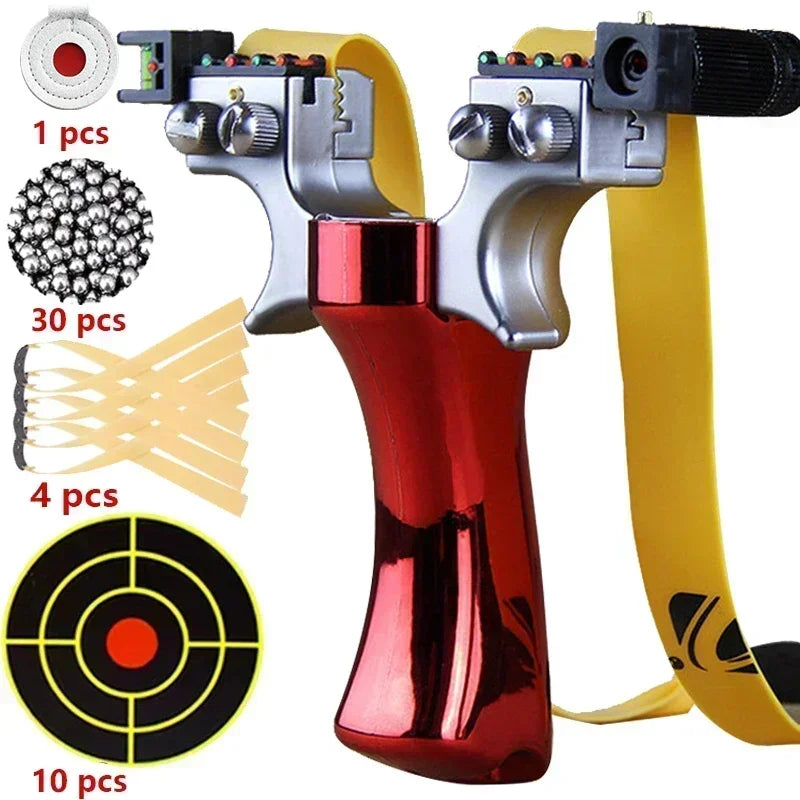 Hunting Slingshot High-power Laser Aiming Slingsshot Outdoor Sports Shooting Game Practice Using High Precision Catapult