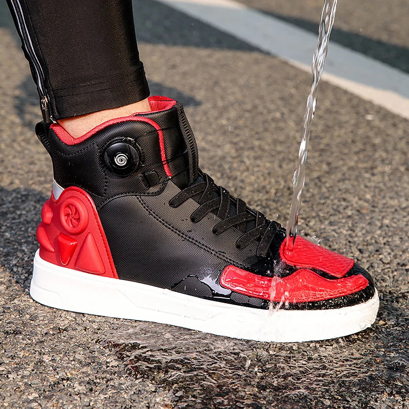 New Men's Motorcycle Shoes Outdoor Breathable Waterproof Men Motorcycle Boots Motos and Bike Riding Ankle Boot Motocross Shoes