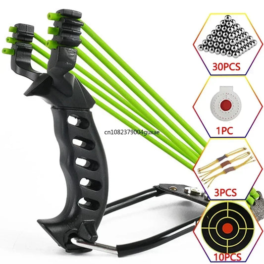 Metal Powerful Slingsshot Professional Slingshot  Hunting Outdoor Shooting Package Hunting Acessories Manual tools