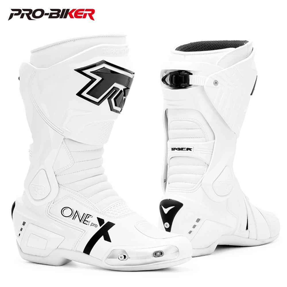 Professional Motorcycle Boots Waterproof Motocross Boots Non-slip Motorcycle Off-road Shoes Motorcycle Protective For 4 Season