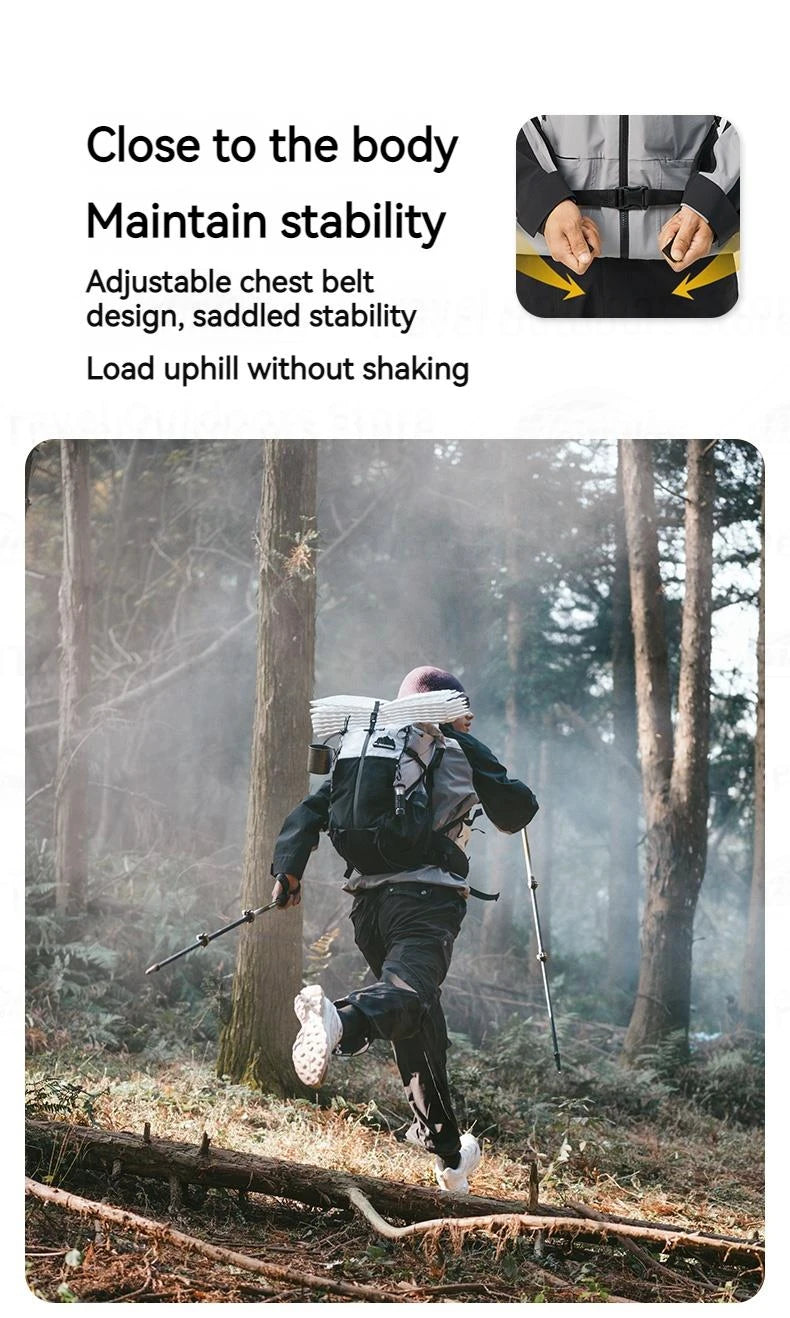 Naturehike Outdoor Backpack 30+5L Waterproof Super Light Hiking Camping Climbing Bag Ultralight Sports Shoulder Bag Breathable