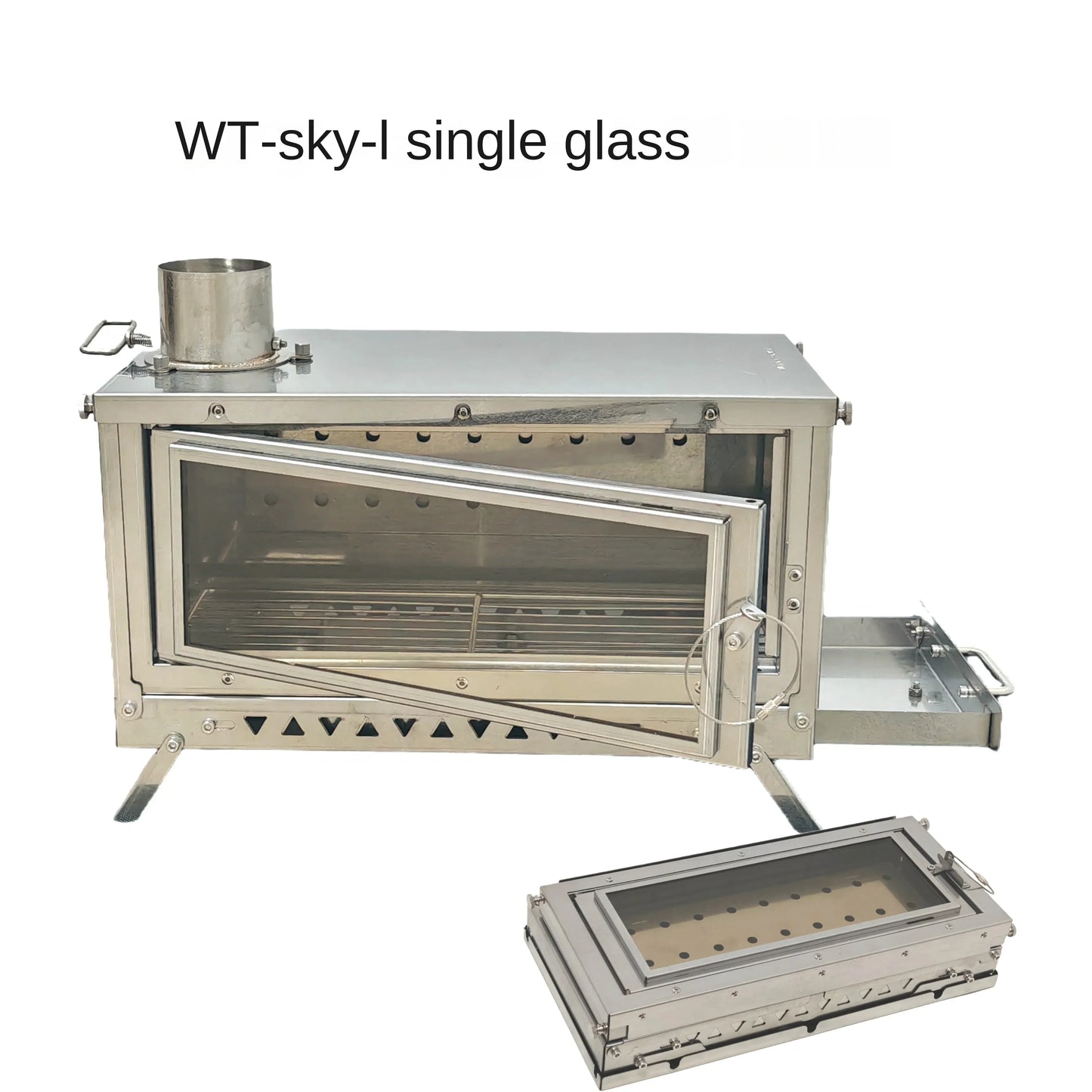 WT-Sky-430 Folding Fireplace Multifunctional Wood Stove Secondary Air Intake Outdoor Camping Heating Stove